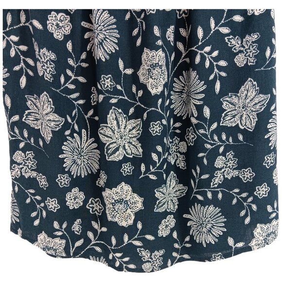 SONOMA- Women's Top-Green-White Floral-Tank-SIZE PXS-Light-Casual-Comfort - Picture 9 of 13